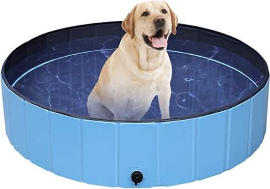 Dog Pool | Zwembad voor Honden | Hondenzwembad | Opvouwbaar | Puppy | Kitten |Kat | Huisdier | Blauw