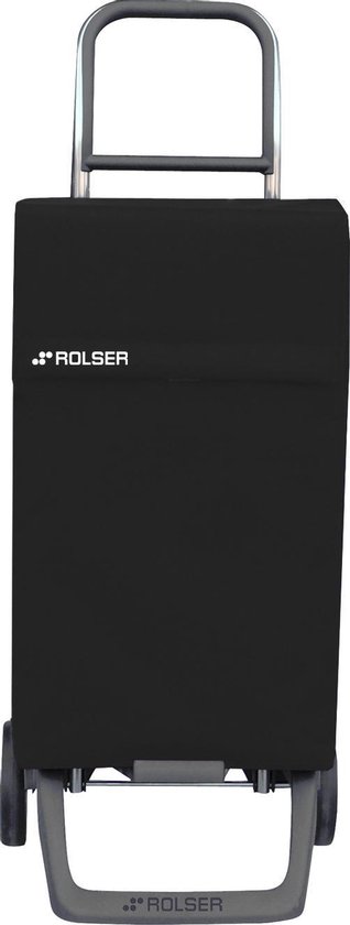 Rolser NEO001 - boodschappentrolley - licht van gewicht - rechthoekige tas - 38L (zwart)