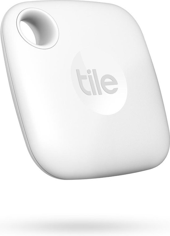 Tile Mate (2022) - Bluetooth Tracker - Keyfinder Sleutelvinder - 1-Pack - Wit